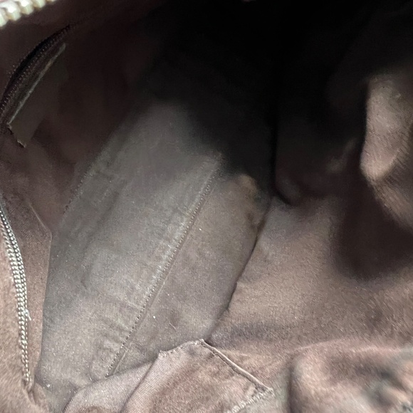 Authentic Gucci GG Canvas Abbey Boston Tote D-Ring Shoulder Leather Handbag - Picture 11 of 14